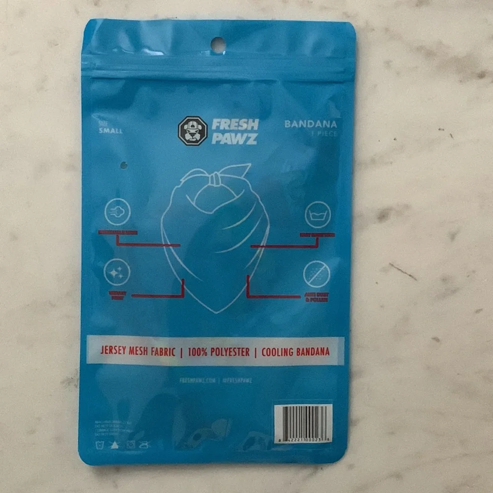 FreshPawz 90’s Throwback Jersey Mesh Pet Cooling Bandana